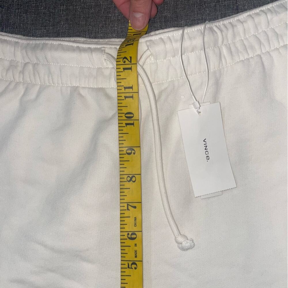Vince Drawstring Lounge Shorts in Bone Large 100% Cotton - Picture 11 of 11